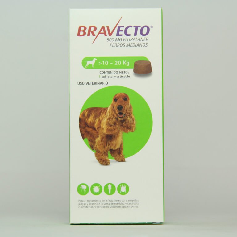 DESPARASITANTE PARA PERRO BRAVECTO 10 - 20 KG 1 TABLETA