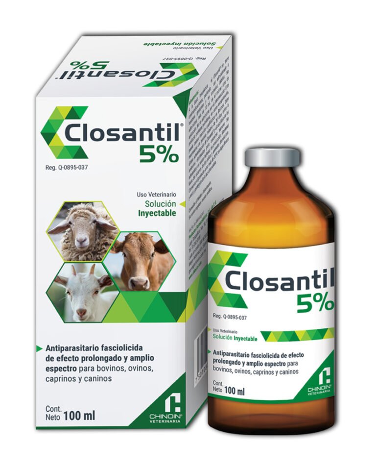 CLOSANTIL INY 5 SOLUCION ORAL ANTIPARASITARIO, FASCIOLICIDA ORAL DE EFECTO PROLONGADO Y AMPLIO ESPECTRO PARA OVINOS Y CAPRINOS