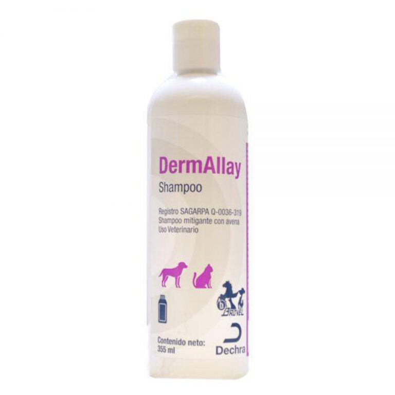 DERMALLAY SHAMPOO 355 ML tratamiento de problemas de la piel que presenten prurito e inflamación en perros y gatos. Medivet Puebla