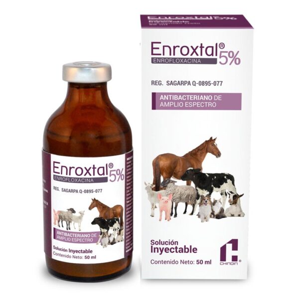 ENROXTAL 5% INYECTABLE 50 ML Tratamiento de infecciones bacterianas