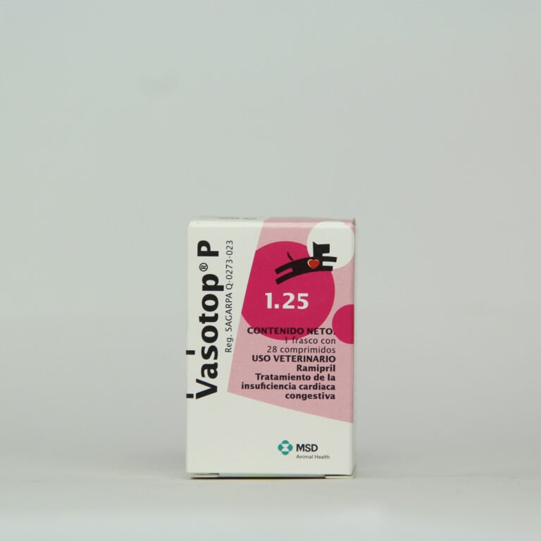 VASOTOP 1.25 MG de 28 TABLETAS (10 KG)