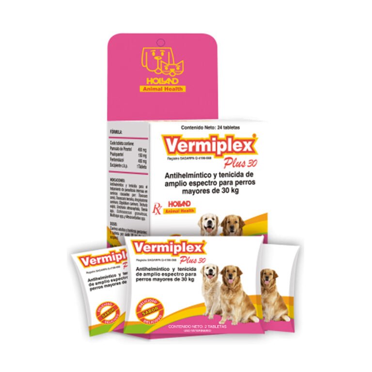 VERMIPLEX PLUS 30 KG de 24 TABLETAS