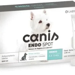 CANIS ENDO SPOT 5 a 10 KG antiparasitario interno para perro en pipeta labyes
