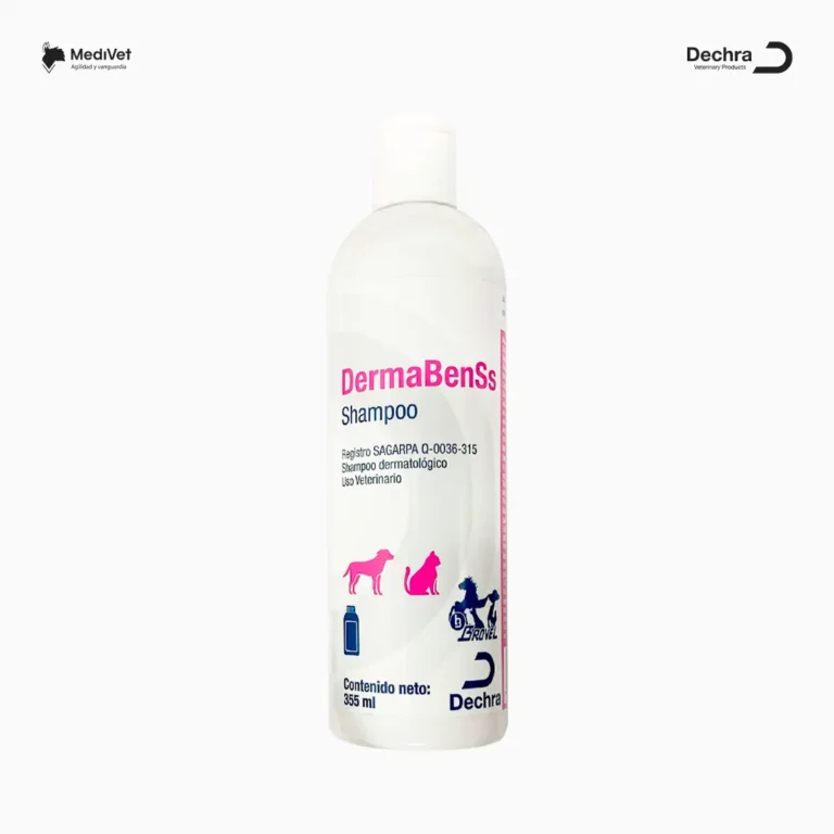 DERMABENSS 355 ML tratamiento de la dermatitis seborreica oleosa, pioderma, demodicosis, dermatitis micótica, atopia. Medivet Puebla