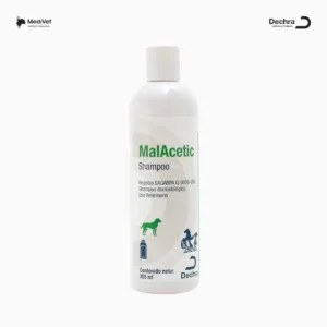 MALACETIC SHAMPOO 355 ML. Shampoo dermatológico para el tratamiento de problemas de la piel causados por Malassezia y Pseudomonas. Medivet Puebla