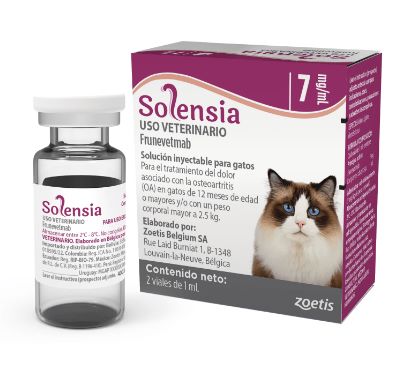 SOLENSIA 7MG LITRATAMIENTO OSTEOARTRITIS GATOS medivet puebla veracruz jalisco cdmx edomex distribuidor veterinario para tu farmacia veterinaria