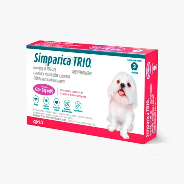 simparica-trio-zoetis-6-mg-desparasitante-externo-e-interno-para-perros-de-2-a-5-Kg-3-tabletas